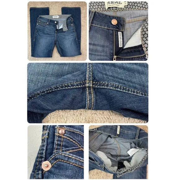 Ariat Women’s R.E.A.L Rosa Dark Wash Mid-Rise Bootcut Jeans Size 31 Regular - Picture 9 of 16